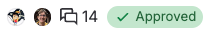 The indicator for satisfied approvals.