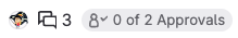 The indicator for missing approvals.